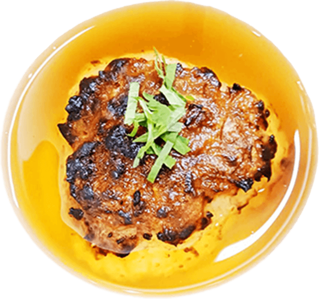 焼きおにぎり 冷たい出汁付き